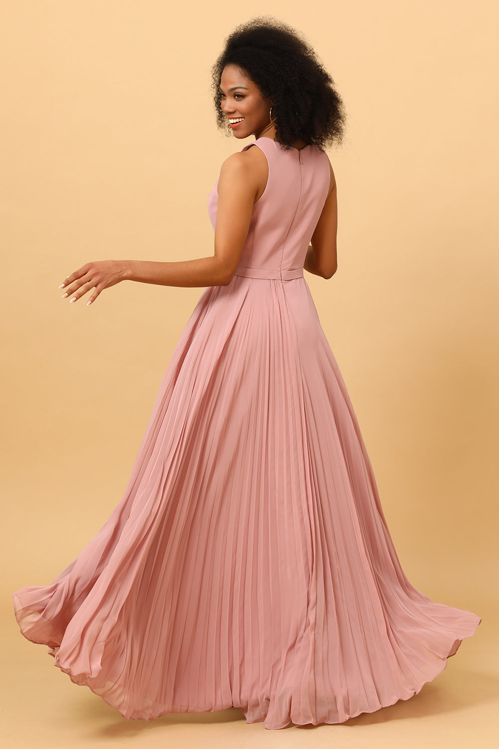 Dusty rose party dress hotsell